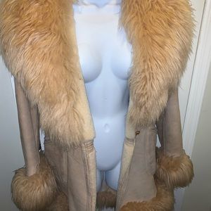 Real shearling coat